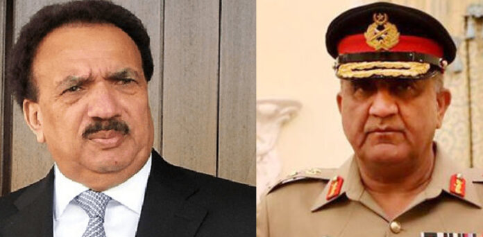 Senator Rehman Malik calls on army chief Bajwa: ISPR
