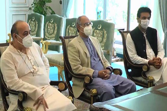 Hafeez Sheikh, Usman Dar called on Prime Minister Imran Khan