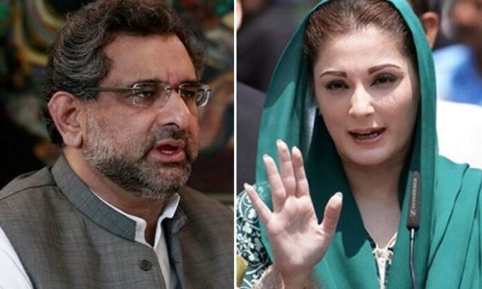 Contempt of court petition against Maryam Nawaz and Shahid Khaqan Abbasi declared inadmissible