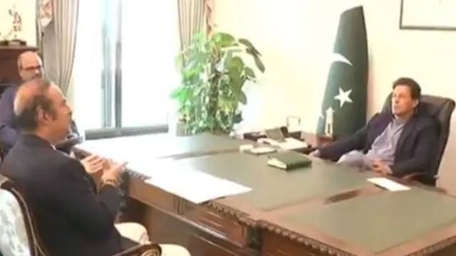 Babar Awan with Imran Khan