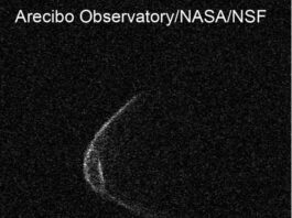 The four-kilometer long rock will pass in front of the earth tomorrow radar image of the big asteroid