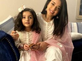 Sanam Jung Eid Dress Pictures Sanam Jung and her Daughter