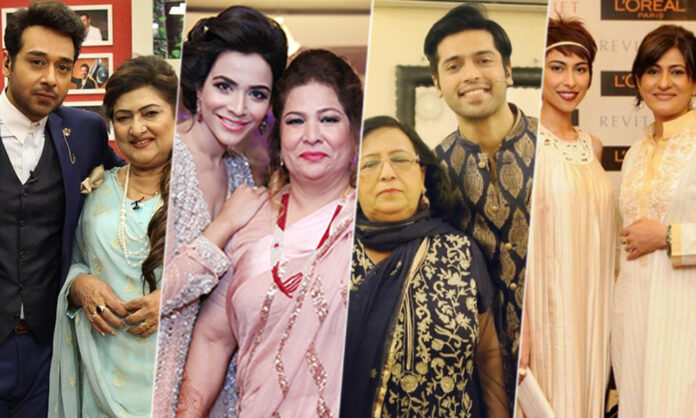 Pakistani Celbs with their Moms