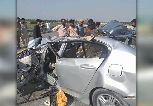 Six Persons Killed as Car Overturns in Pir Mahal Car Accident