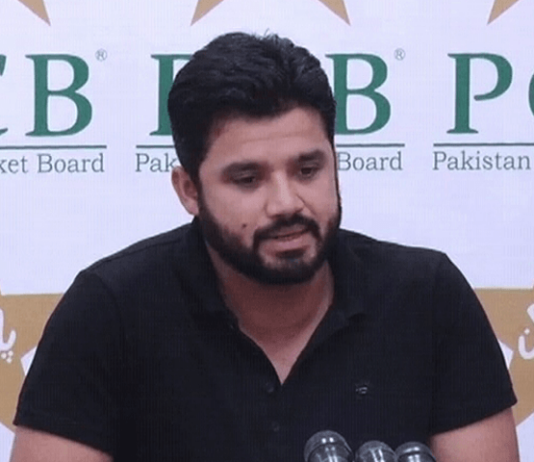 Triple Century Bat and Champions Trophy Shirt by Azhar Ali Auctioned Triple Century Bat and Champions Trophy