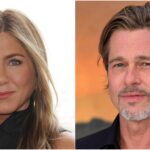 Love between Jennifer Aniston and Brad Pitt while Jennifer is still wearing the ring Love between Jennifer Aniston and Brad Pitt while Jennifer is still wearing the ring
