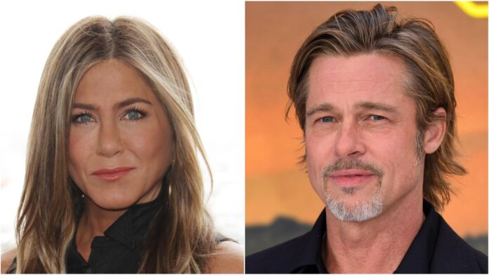 Love between Jennifer Aniston and Brad Pitt while Jennifer is still wearing the ring