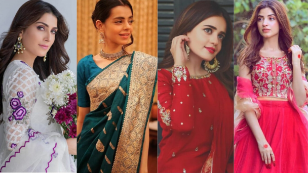 Pakistani celebrities Eid Dresses Pictures