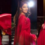 Charming Photos of Saba Qamar in a Red Dress Saba Qamar in a Red Dress
