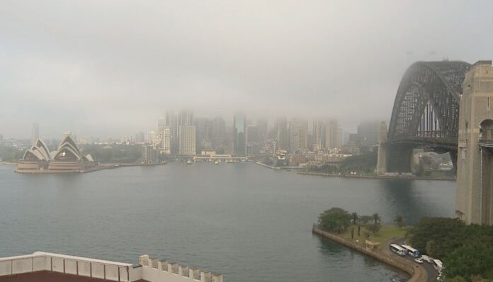 Shadows Of Intense Fog In Sydney