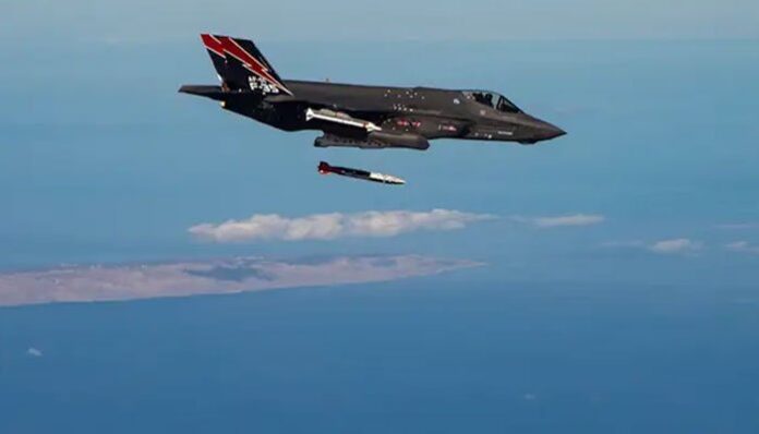 Images of an F-35A Fighter Jet Dropping an Atomic Bomb