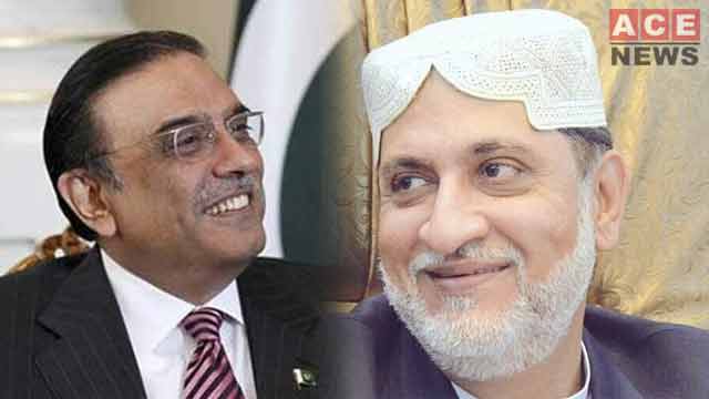Asif Ali Zardari and Akhtar Mengal