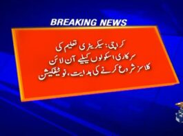 Government Has Instructed Government Schools to Launch Online Classes Online Classes for Government Schools