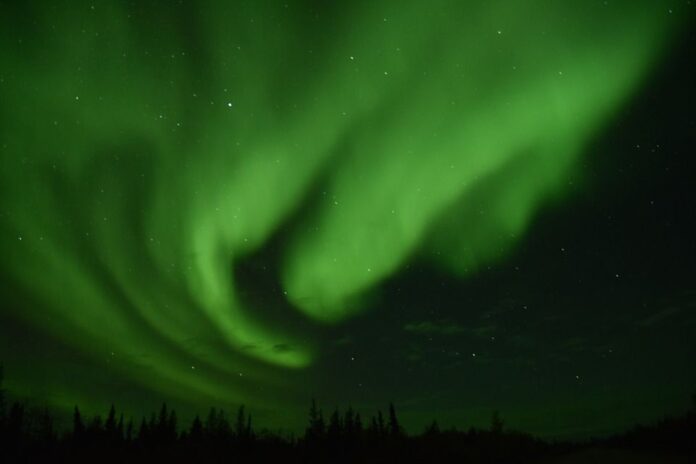 Colors on sky in Canada