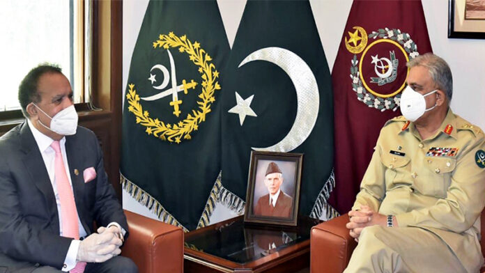 General Qamar Javed Bajwa Meets with Rehman Malik