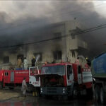 Fire broke out at a pharmaceutical factory in Karachi Fire broke out at a pharmaceutical factory in Karachi