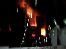 A fire broke out in a factory in Karachi A fire broke out in a factory in Karachi