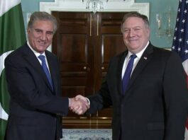 Qureshi told Pompeo that Pakistan to work with the United States as a partner for peace Qureshi told Pompeo that Pakistan to work with the United States as a partner for peace