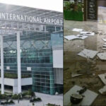 The roof of Islamabad Airport collapsed again after heavy rains The roof of Islamabad Airport collapsed again after heavy rains