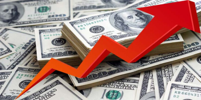 Dollar reached at an all-time high against the rupee.