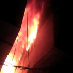 A fire broke out in a hosiery and shoe warehouse in Sargodha A fire broke out in a hosiery and shoe warehouse in Sargodha