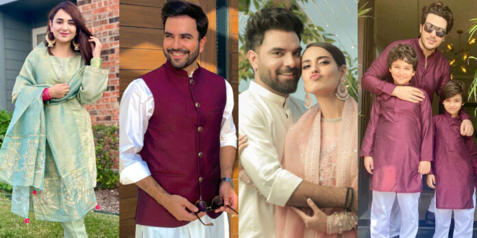 Showbiz stars shared their pictures on Eid Ul Azha