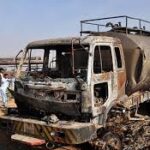 Three tankers collided In Karachi, 2 persons injured Three tankers collided In Karachi, 2 persons injured