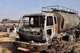 Three tankers collided In Karachi, 2 persons injured Three tankers collided In Karachi, 2 persons injured