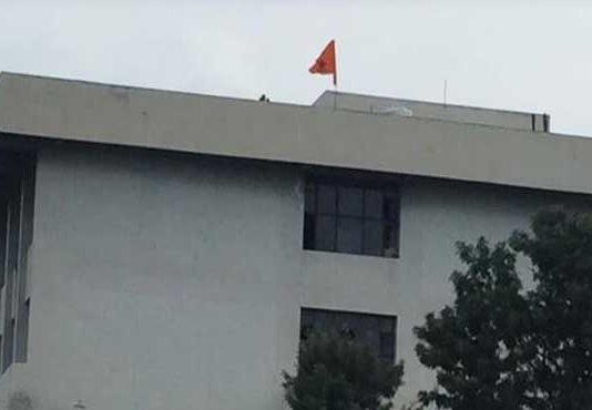 Khalistan flag waved at the Moga DC office on the occasion of India’s Independence Day Khalistan flag waved at the Moga DC office on the occasion of India's Independence Day