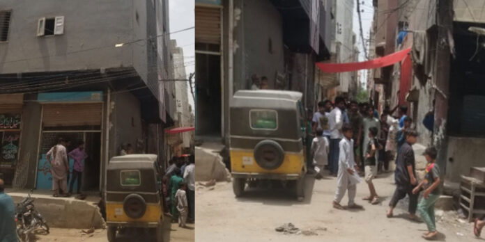 Karachi, unidentified persons threw a newborn baby from the second floor