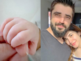 Hamza Ali Abbasi Gave The First Glimpse of His Beloved Son Hamza Ali Abbasi & Naimal Khan