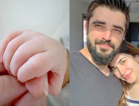 Hamza Ali Abbasi Gave The First Glimpse of His Beloved Son Hamza Ali Abbasi & Naimal Khan