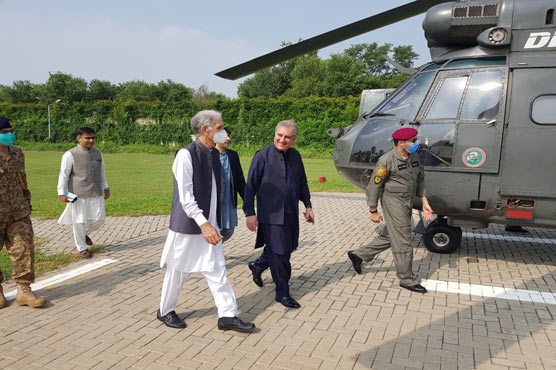Shah Mehmood Qureshi and Pervaiz Khattak visited LoC