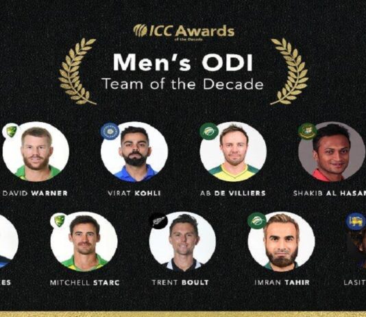 ICC dropped Pakistan from One Day squad of Decade