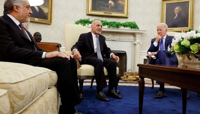 Afghan President Ashraf Ghani Meets With Biden