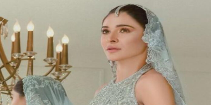 Ayesha Omar shows off her beautiful looks in bridal attire.