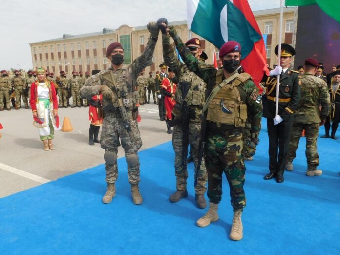 Pakistan's joined in the trilateral 'Brotherhood' military exercises in Azerbaijan