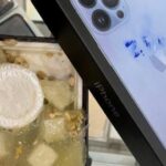 Person ordering the iPhone found stones and soap Person ordering the iPhone found stones and soap