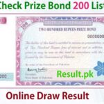 200 Rs Prize Bond List No 89 15 March 2022 Lahore Winner List 200 Prize Bond