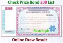 200 Rs Prize Bond List No 89 15 March 2022 Lahore Winner List 200 Prize Bond