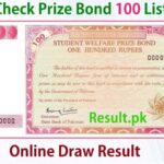 100 Rs Prize Bond List No 38 16 May 2022 Faisalabad Winner List 100 Rs Prize Bond Result