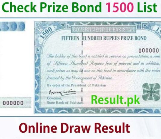 1500 Rs Prize Bond List No 90 16 May 2022 Rawalpindi Winner List 1500 Rs Prize Bond