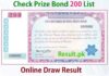 200 Rs Prize Bond Draw List 90 Multan Result 2022 200 Rs Prize Bond